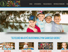 Tablet Screenshot of montessori-lubin.pl